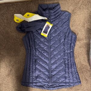 Women's Quilted Vest - Blue